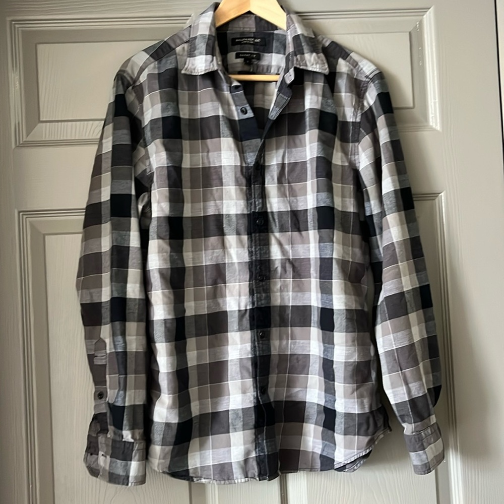 Bananna Republic luxe flannel grant fit men’s large